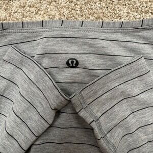Lululemon Love Crew Long Sleeve Striped Heather Gray Womens 8